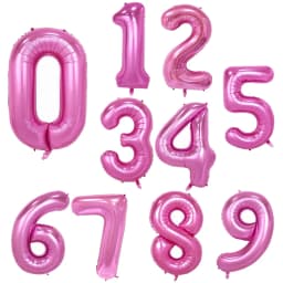 30 40 Inch Birthday Number Balloons Big Rose Gold Silver Figure Foil Balloon Wedding Baby Birthday Party Decoration Kid Globos