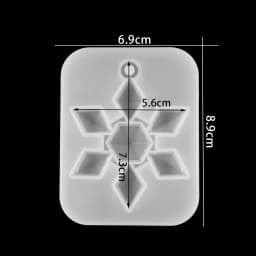 New Christmas Multi Shapes Snowflake Pendant Silicone Mold Hanging Epoxy Resin Mould For DIY Christmas Tree Decor Jewelry Making