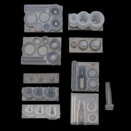 Handmade Mini Hollow Milk Bottles Cup Straw Silicone Resin Molds Craft Tools