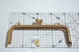20.5cm square Big bead purse frame Screw no hole DIY coin purse Kiss lock bag accessories 3pcs/lot