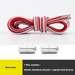 Colourful No Tie Shoe laces Round Shoelaces for Sneakers Elastic Laces without ties Kids Adult Quick Shoe lace Rubber Bands