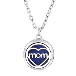 Fashion Aromatherapy Diffuser Star Moon Necklace Stainless Steel High Quality Heart-Shaped Essential Oil Lockets Pendant Jewelry