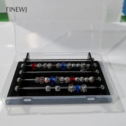 Acrylic Jewelry Charm Beads Storage Box for Trollbeads Bracelet Ring Holder Organizer Tray Diy Finding Display Stand Rack Case