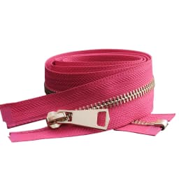 30/40/50/60/70/80cm 5# Colorful High Quality Open-End Auto-Lock Gold Metal Zipper Diy Handcraft For Clothing Garment Pocket
