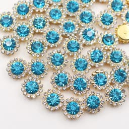 8mm-12mm Sunflower Silver Claw Sew On Rhinestones Glitter Crystals Stones Fabric Glass Beads DIY Sewing Rhinestones Crafts Gems