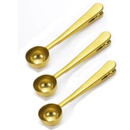 1/3Pcs Multifunction Stainless Steel Coffee Scoop with Clip Coffee Tea Measuring Scoop 1Cup Ground Coffee Measuring Scoop Spoons