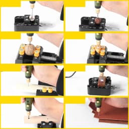 SNASAN Mini Pearl Punching Machine Jewelry Making Tool Fit 110V-240V Handmade DIY Drilling Tools