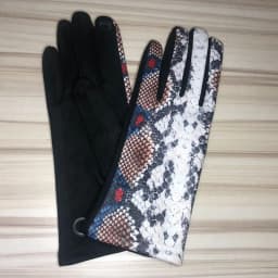 Women Bow Plush Wrist Cotton Touch Screen Driving Glove Winter Cashmere Thicken Full Finger Sport Cycling Warm Mitten H84