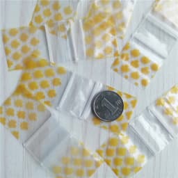 1" x 1" 5Mil Colored Pink Baggies 100pcs Mini Zip lock bags 1010 Clear Plastic Bags Y028