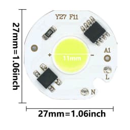 3W 5W 7W 9W AC 220V LED COB LED Chip Lamp Matrix Smart IC NO Need Driver For Flood Light Spotlight Projector Light Bulb Beads