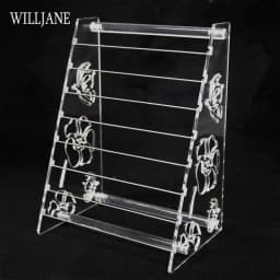 Acrylic Jewelry Display Stand Holder with Charm Rods for Rondelles Charms Earrings Pendant Trollbeads Spacers Storage Organizer