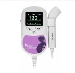 Contec Handheld Color Prenatal Fetal Doppler 3MHz Probe Baby Heart Beat Monitor