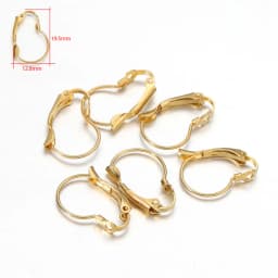 20-50pcs Gold Stainless Steel Hypoallergenic Earring Hooks Fish Earwire Earrings Clasps Earring Wires For Jewelry Maki