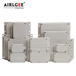Wall Mounted Outdoor Gray Plastic Enclosures Custom IP65 ABS Waterproof Electrical Junction Box Eith Ear Electrical Project Box