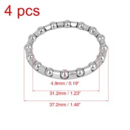 X Autohaux 4pcs/Pack Bicycle Ball Bearing Retainer Stainless Steel Bike Ball Bearings for MTB Bicycle Headset/Bottom Bracket