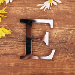 Silver Letter Acrylic 3D Mirror Wall Sticker Home Decor Alphabet Poster For Birthday Party Wedding Diy Wallpaper Peel & Stick