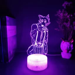 Beastars legoshi 3D Anime Light Acrylic Lamp Figure Legosi Cute Room Decoration 7 Color Changing Fans Art Lighting Collection