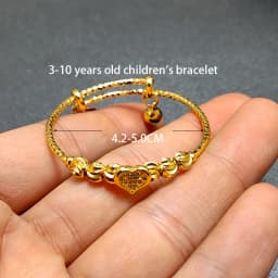 20 Styles Dubai Gold Color Baby Bangles For Kids Baby Promotion Sale Child Birthday Gifts Children'S Bracelets