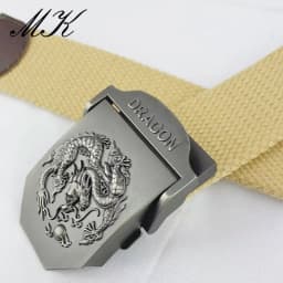 Maikun Metal Automatic Buckle Canvas Belts for Men Military Tactical Men Belt Casual Style Men Belt