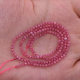 100% Natural Stone Beads Small Faceted Beads for Women Jewelry Making DIY Necklace Bracelet Accessories 2-3mm 15inch