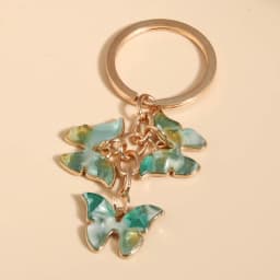 Cute Keychain Colorful Butterfly Key Ring Enamel Flying Animals Key Chains For Women Girls Handbag Accessorie Handmade Jewelry