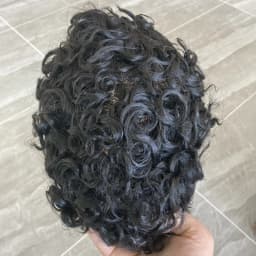 20MM Curly Toupee For Black Men Human Hair Replacement System Hair Topper Pieces for Men Durable Replacement Capillary Prosthesi