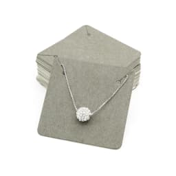 50pcs Earrings Necklaces Display Card Cardboard Earring Packaging Hang Tag Card Ear Studs White Paper Card Jewelry DIY Wholesale