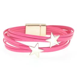 WELLMORE Leather Bracelets for Women Simple Star Multilayer Wide Wrap Bracelet 6 Size 18 Colors Female Jewelry Wholesales