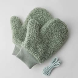 Winter Lamb Wool Halter Neck Full Finger Warm Mittens Korean Female Double Layer Plush Thicken Windproof Cycling Gloves H36