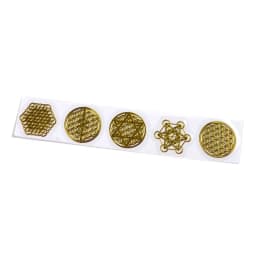 Geometry Copper Orgonite Stickers Energy Tower Material Flower Life Tree Chakra Stickers for Epoxy Resin Scrapbook Craft