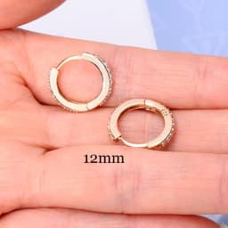 Rainbow CZ Huggies Hoop Earrings Girl Tiny Rings Cartilage Small Helix Piercing Tragus Conch Earlobe Circle Men Hoops Arete