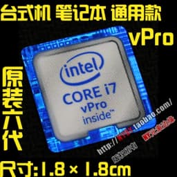 Original Core i7 3 4 5 6 7 8 9 10th Generation Laptop Desktop CPU Label Sticker
