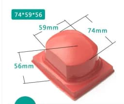 Free Ship One 50 Hardness Pad Printing Rubber Head Coding Machine Silicane Gel Product Customized Material