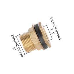 Garden Irrigation 3/8" 1/2" 3/4" 1" Internal & External Thread Adapter Brass Water Tank Water Tower Pipe Drain Adapters 1 pc