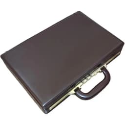 Business Men Black Leather Messenger Bag Box 14"18" Inch Computer Box Briefcase