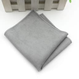 Solid Soft Microsuede Handkerchiefs Woven White Pink Red Blue Pocket Square Mens Casual Square Pockets Handkerchief Towels