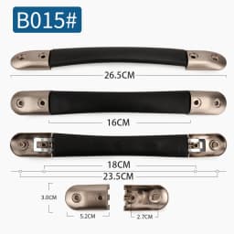 SUZAOZHE Suitcase Luggage Replacement Handle Travel Suitcase Handle Strap Factory Replacement Zinc Alloy Grip Carry Grip