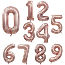 30 40 Inch Birthday Number Balloons Big Rose Gold Silver Figure Foil Balloon Wedding Baby Birthday Party Decoration Kid Globos