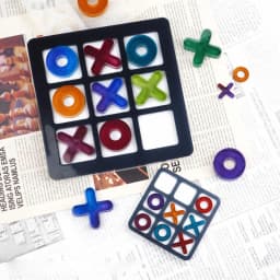 1 Pc Tic Tac Toe Game Board and X O Silicone Molds Set Epoxy Resin DIY Art Craft Mold for Christmas NightA Art Crafts Tools