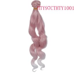 Russian DIY Doll Hair 25cm High Temperature Curly Hair for 1/3 1/4 1/6 BJD DIY Wavy Doll Hair Tree