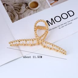 Multi Style Gold Metal Hair Claw Clips Hollow Geometric Butterfly Jaw Clips Strong Hold Non Slip Hair Crab Clamp for Women Thick