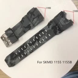 Adjustable Replacement Watch Strap Band Silicone Rubber Plastic Watchbands For SKMEI 1251 1025 1155 Sports Watches Accessories