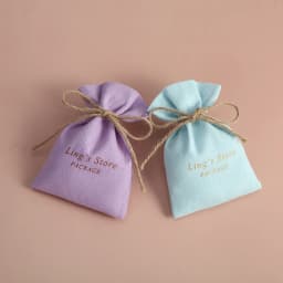 50Pcs Drawstring Cotton Burlap Bag Jute Gift Bags Multi Size Jewelry Packaging Wedding Bags Small Candy Bag Can Custom Logo