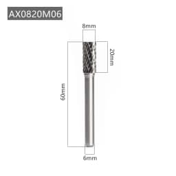 AX Type Head Tungsten Carbide Alloy Rotary File Drill Milling Burr Die Grinder Abrasive Tools Carving Bit Point