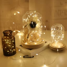 LED String Light Copper Wire Fariy Light, Battery Operated Garland Decoration Lights 2M 20LED 4M 40LED Wedding Christmas Light