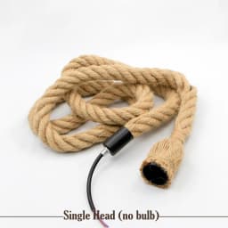 AC 95V-240V Retro Hemp Rope Pendant Light Vintage E27 LED Bulb Industrial Pendant Lamp Decor Hanging Lamp Indoor LED Lamp