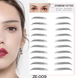6D Eyebrow Tattoo Sticker Waterproof Eyebrow Templates Tools Cosmetics Professional Makeup Eye Brow Shaper Eyebrows Sticker