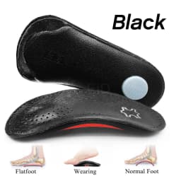 EiD Leather Orthopedic Insoles Orthotics Health Sole Pad For Flat Foot Heel Pain Arch Support Man Woman Shoe insole sole Insert