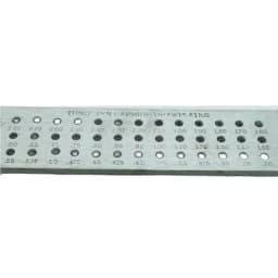 Tungsten Carbide Wire Drawplate 52 Holes Round Shape 0.26-4.10mm Jewellers Draw Plate