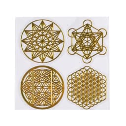 7 Chakra Geometric Copper Energy Tower Orgonite Stickers Flower Life Tree Pyramid Epoxy Resin Material Jewelry Making